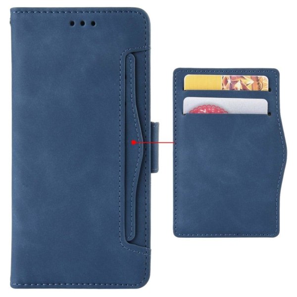 Modernt Samsung Galaxy M53 5G fodral med plånbok - Blå Blå