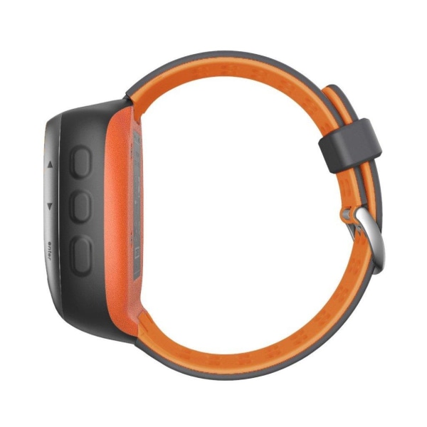 Garmin Forerunner 310XT dobbeltfarvet silikoneurrem - Grå / Orange Orange