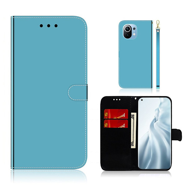 Mirror Xiaomi Mi 11 Flippetui - Blå Blue