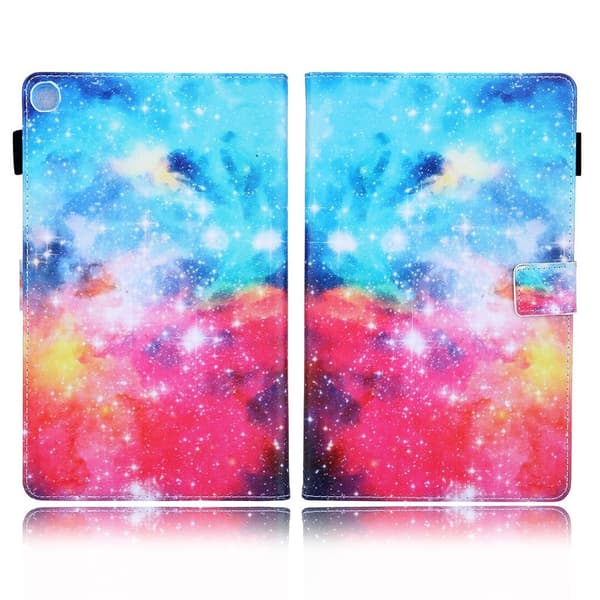 Samsung Galaxy Tab A7 10.4 (2020) bright mönstrad läder flip fodral - Universe multifärg