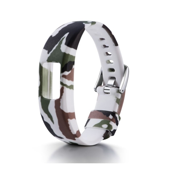 Garmin Vivofit 4 mønstret justerbar silikone urrem - Camouflage Mønster Multicolor