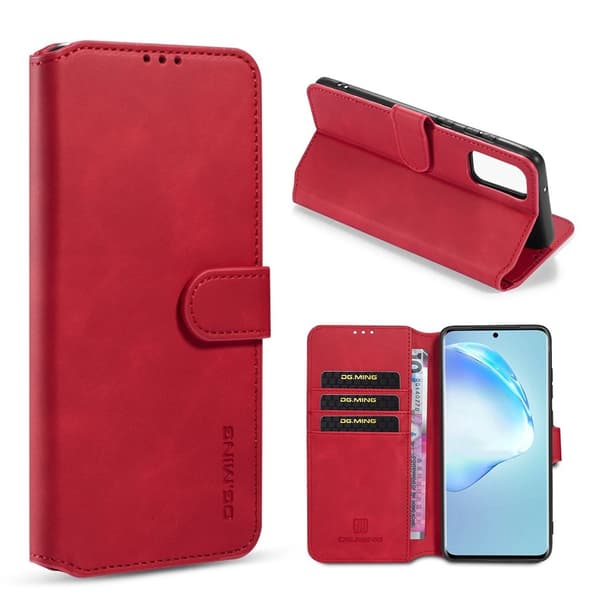 DG.MING Samsung Galaxy S20 Ultra Retro kotelot - Punainen Red
