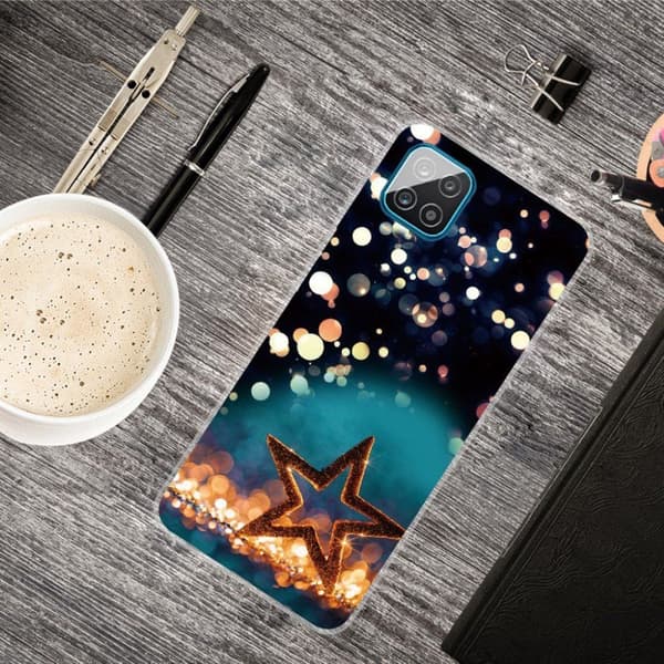 Deco Samsung Galaxy A12 5G Etui - Stjerne Multicolor