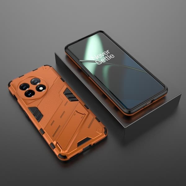 Støtsikkert hybriddeksel for OnePlus 11 - Oransje Orange