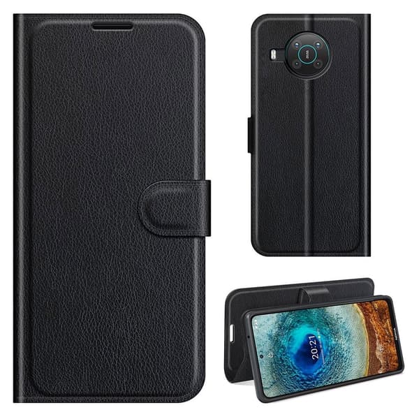 Classic Nokia X10 / X20 Flippetui - Svart Black