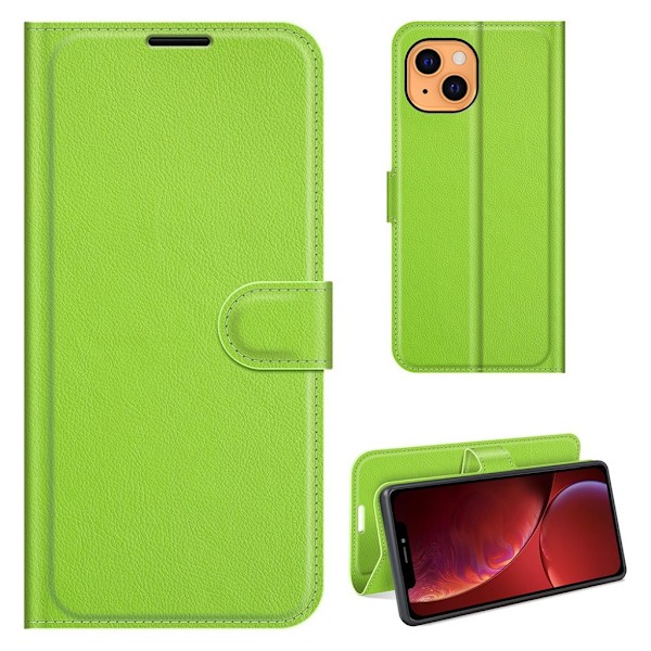 Klassisk iPhone 13 flip etui - Grøn Green