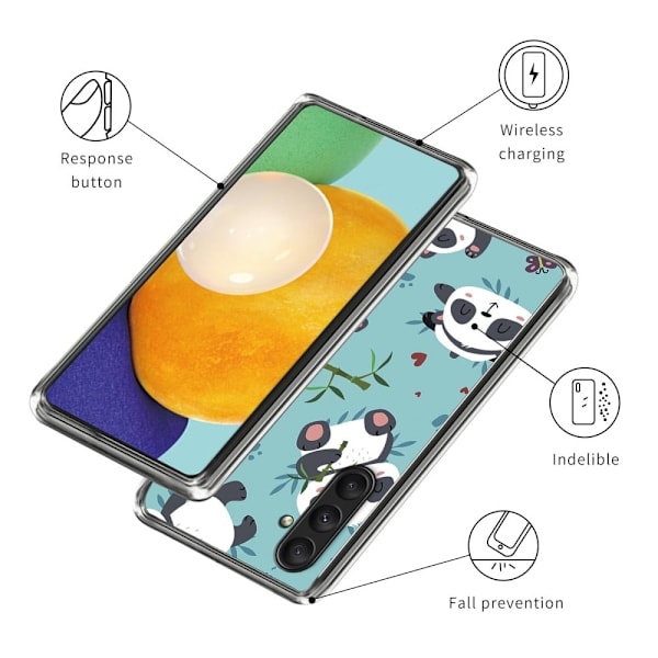 Deco Samsung Galaxy A25 cover - Søde Pandaer Blue