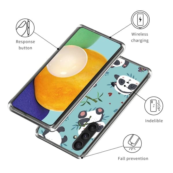 Deco Samsung Galaxy A25 skal - Söta Pandor Blå