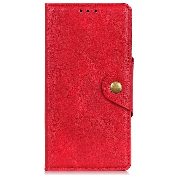 Alpha iPhone 14 nahkainen läppäkotelo - Punainen Red
