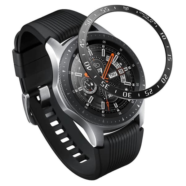 Samsung Galaxy Watch (46mm) Metallisk bezel - Sort Black