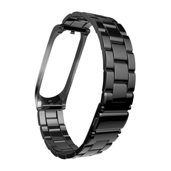 Xiaomi Mi Band 5 luxury stainless steel watch band - Black Black