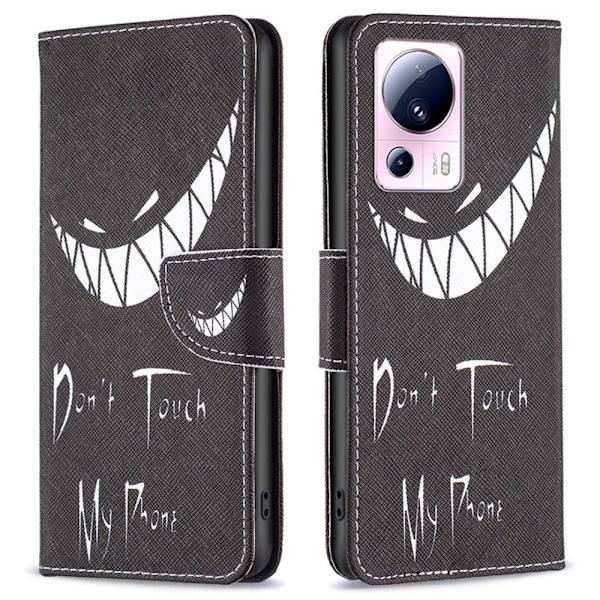 Wonderland Xiaomi 13 Lite / Civi 2 Flip Etui - Don't Touch My Phone Black