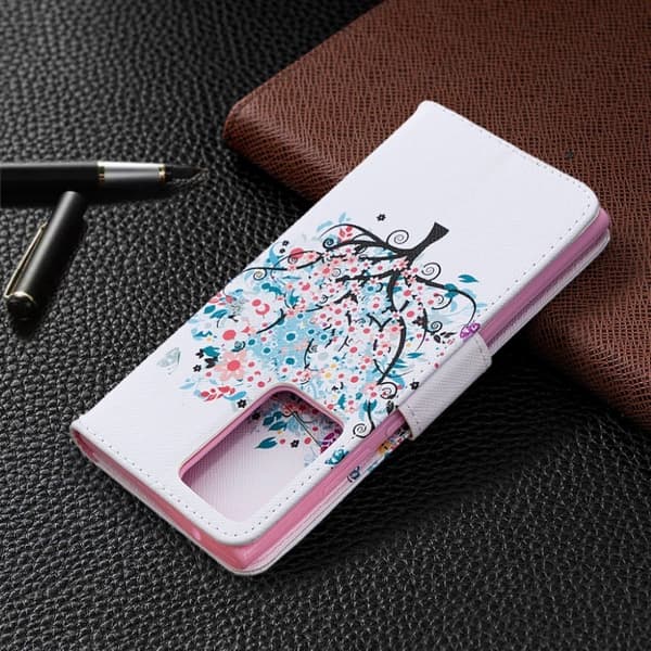 Wonderland Samsung Galaxy Note 20 Ultra Flippetui - Blomstret Tre Multicolor