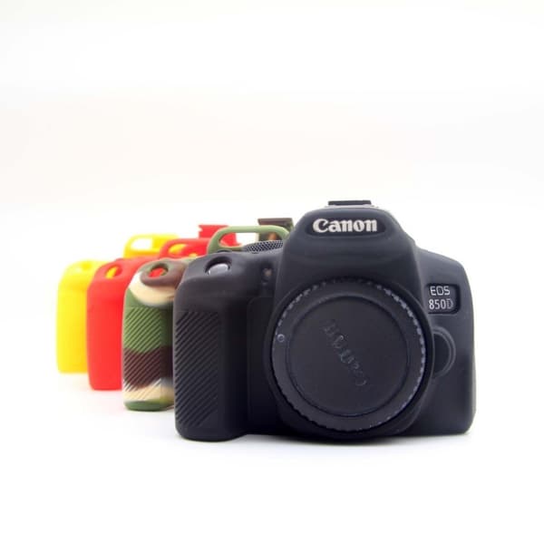 Canon EOS 850D silikonveske - Svart Black