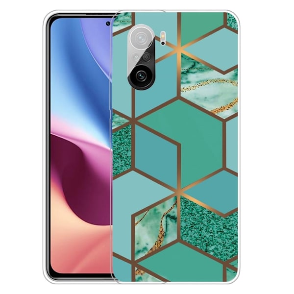 Marble design cover - Blågrøn Marmorflise Green