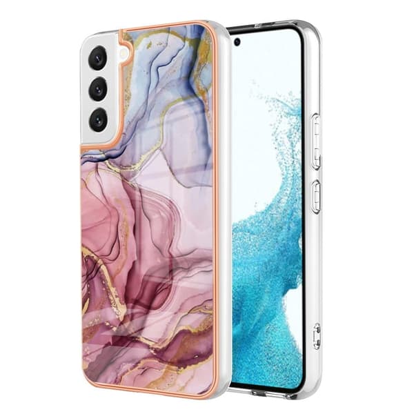 Marble Samsung Galaxy S23 Etui - Rødguld Pink