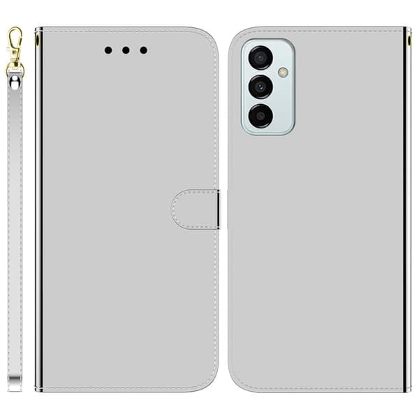 Mirror Samsung Galaxy M13 4G Flippetui - Sølv Silver grey