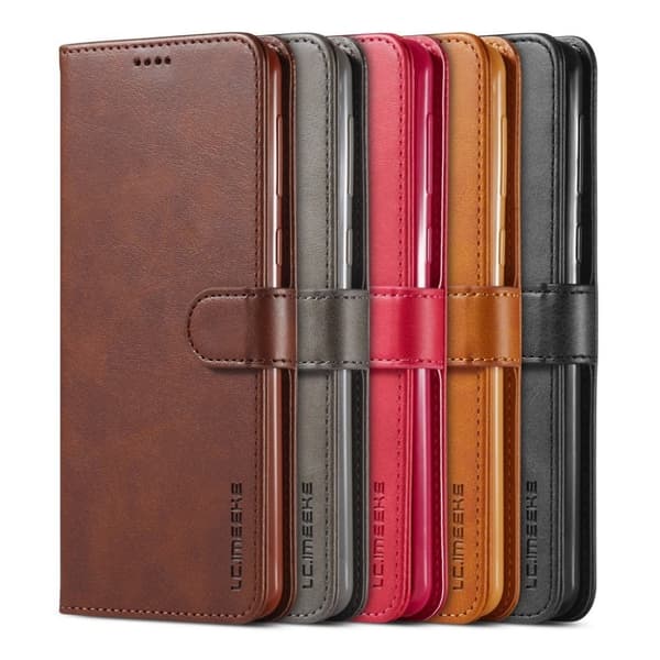 LC.IMEEKE Samsung Galaxy A21 Flip Etui - Kaffe Brown