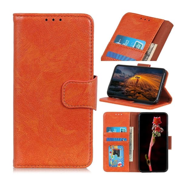 Nokia en Plus nappa splittet læretui - Orange Orange