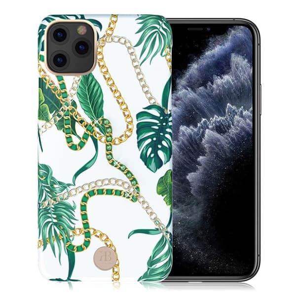 Kingxbar iPhone 11 Pro luksus Swarovski etui - Grøn Green