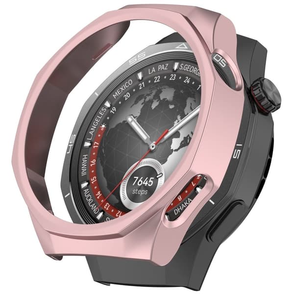 Huawei Watch GT 5 Pro 46mm skyddsfodral med urholkat PC-klockramskydd - Roséguld Rosa