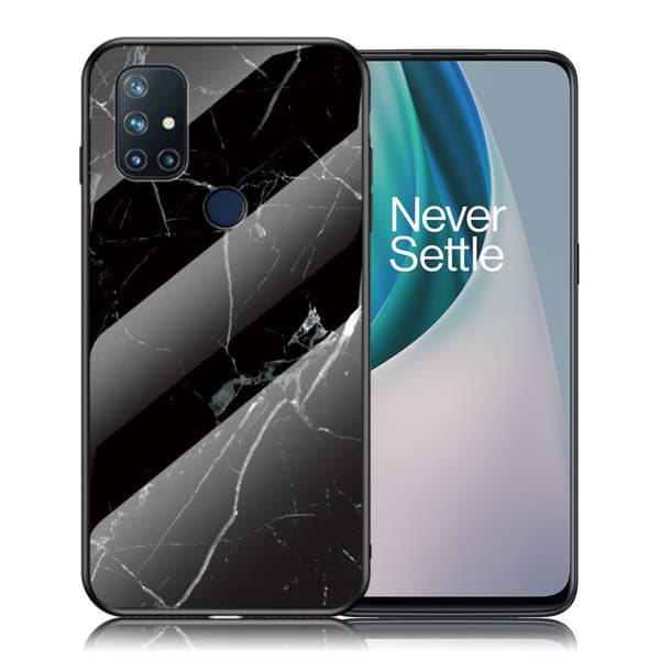 Fantasy marmor OnePlus Nord N10 5G cover - sort Black