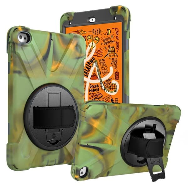 iPad Mini (2019) X-Formet holdbar hybrid etui - Militærgrøn Green