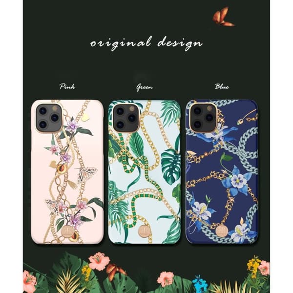 Kingxbar iPhone 11 Pro luksus Swarovski etui - Grøn Green
