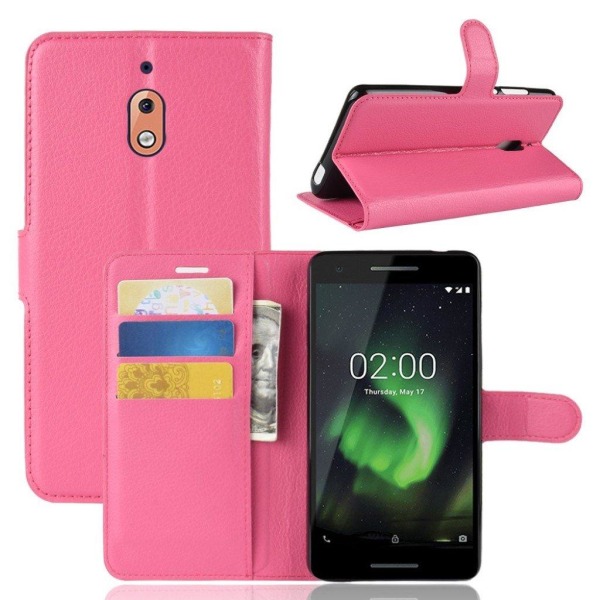 Classic Nokia 2.1 fodral - Rosa Rosa