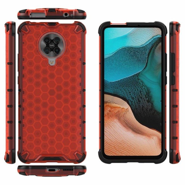 Bofink Honeycomb Xiaomi Redmi K30 Pro / Poco F2 kuoret - Punainen Red