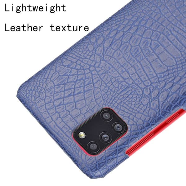 Croco etui - Samsung Galaxy A31 - Blå Blue