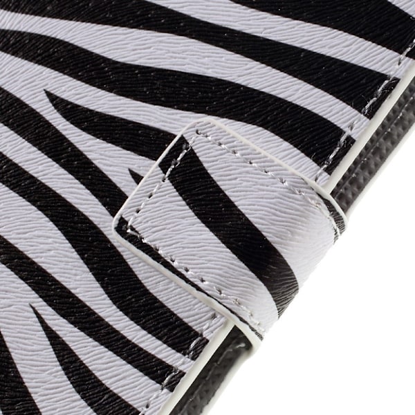 Huawei Y6 II färgglatt mönster läderfodral - Zebra ränder multifärg