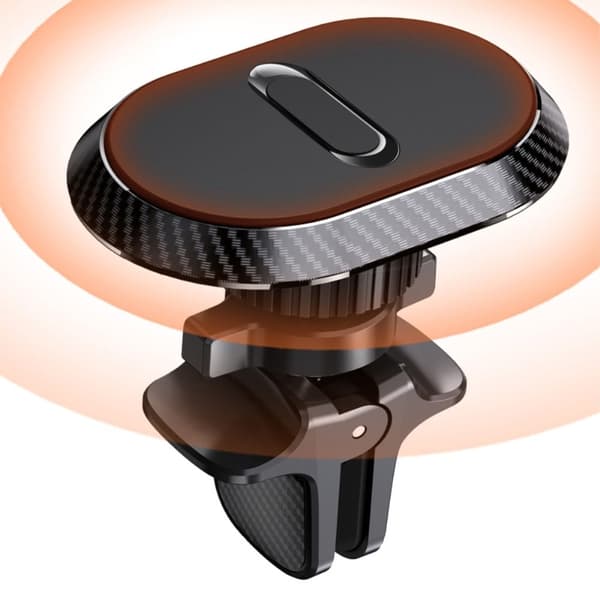 Universal magnetisk luftventil til biltelefoner Black