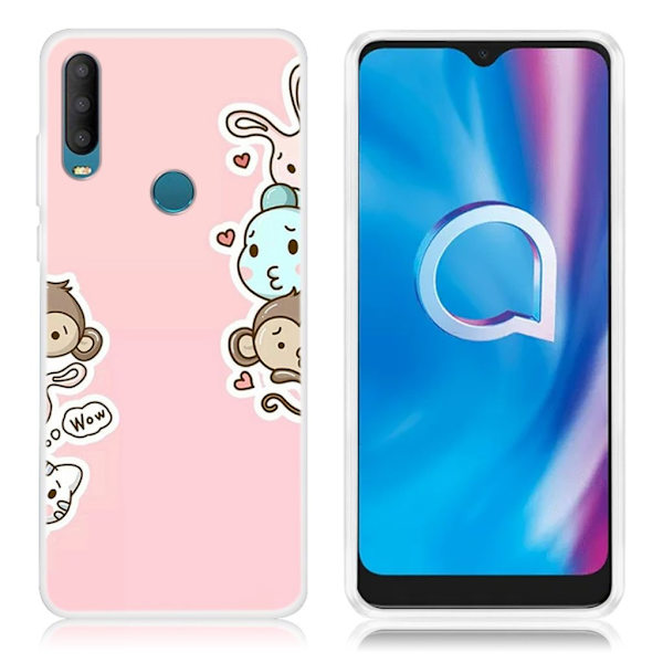 Deco Alcatel 1S (2020) skal - Apa multifärg