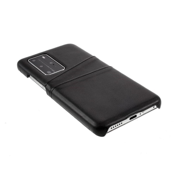Dual Card Cover - Huawei P40 Pro - Sort Black
