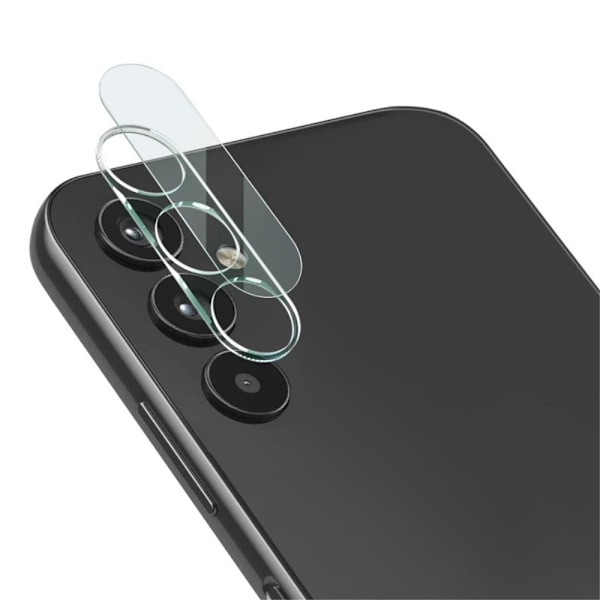 IMAK kameraskydd i glas med linsskydd i akryl för Samsung Galaxy A34 5G Transparent
