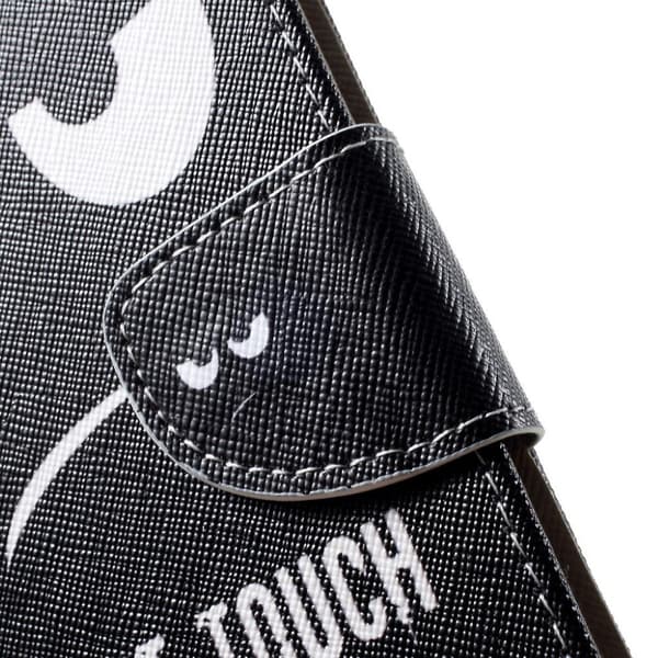 Huawei P30 Pro kryds tekstur læder flip etui - Do Not Touch My Phone Multicolor