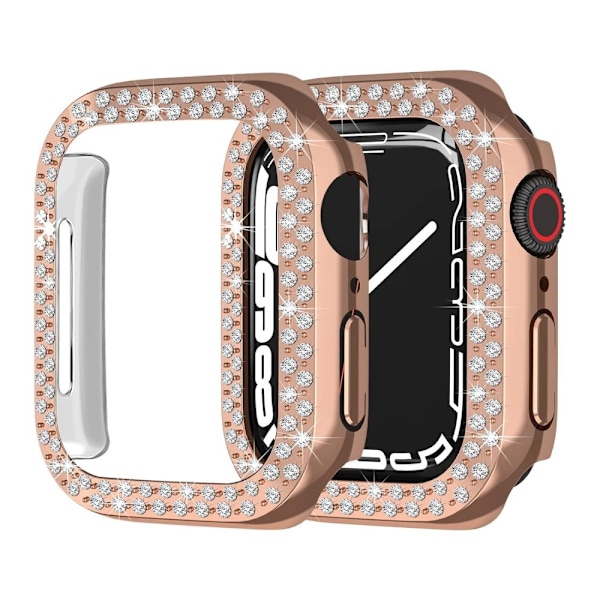Apple Watch SE 2022 (40 mm) strassdekorationsfodral - Roséguld Rosa