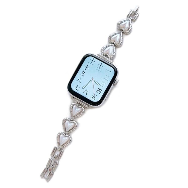 Apple Watch Series 8 (45mm) / Watch Ultra jewelry style metal wa Silver grey