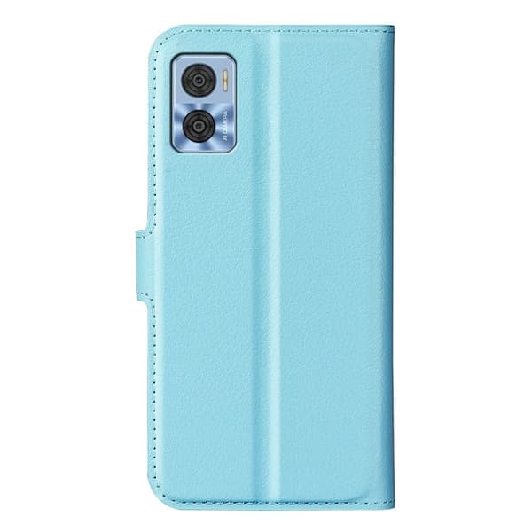 Classic Motorola Moto E22 Läppäkotelo - Sininen Blue