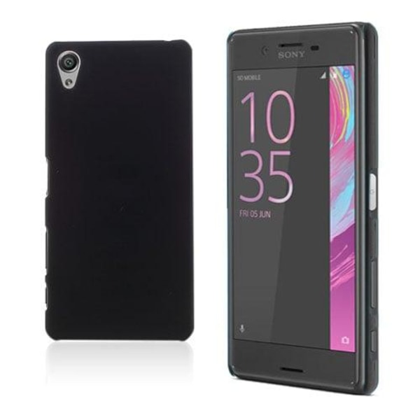 Christensen gummibelagt plastikcover til Sony Xperia X - Sort Black