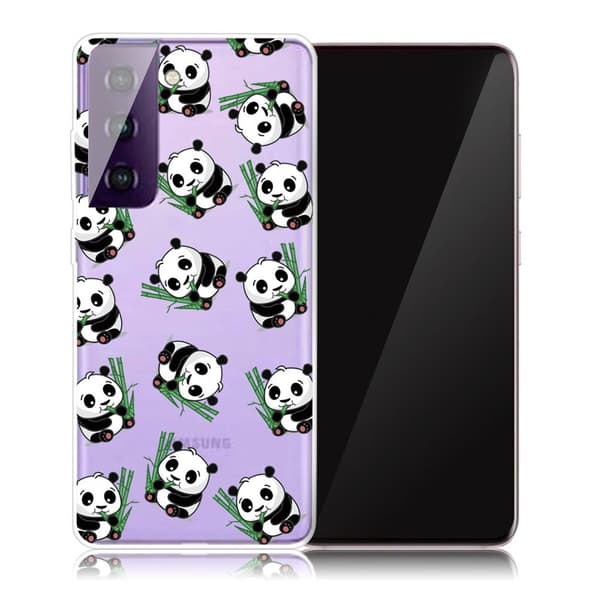 Deco Samsung Galaxy S21 etui - pandaer White