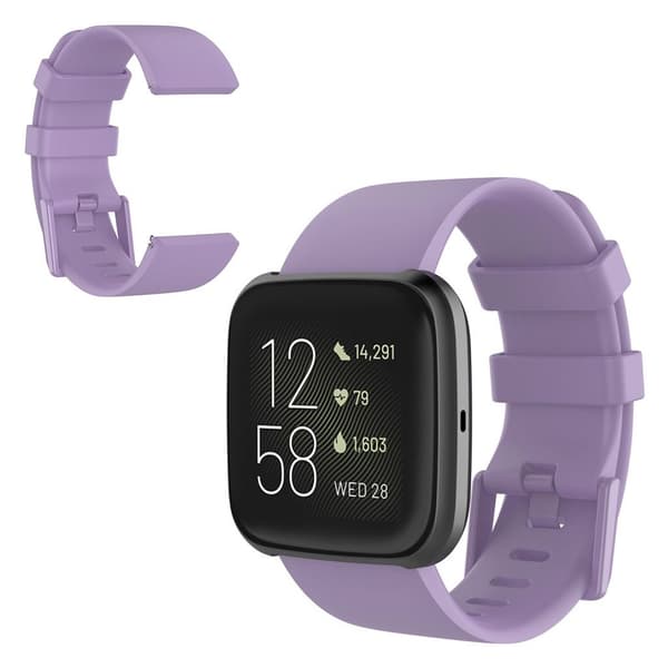 Fitbit Versa 2 / Versa Lite silikon klockarmband - lila / Size: L Lila