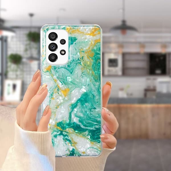 Marble Samsung Galaxy A32 Suojakotelo - Vihreä Marble Green