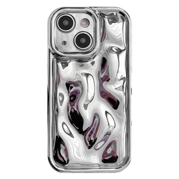 iPhone 14:n meteoriittityylinen galvanointisuojus - Hopea Silver grey