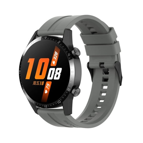 22 mm universal klockarmband i silikon - Grå Silvergrå