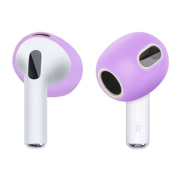 1 Pair AirPods 3 silicone cover - Light Purple Lila