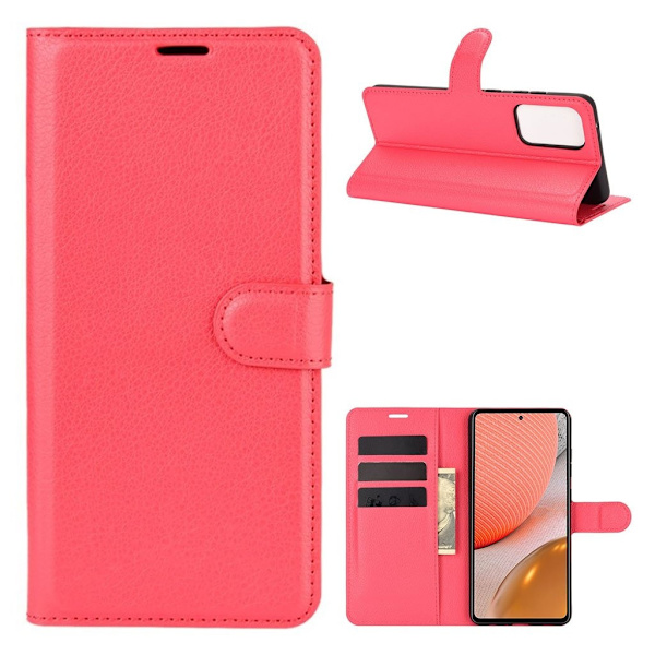 Classic Samsung Galaxy A72 5G Flip etui - Rød Red