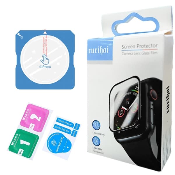 RURIHAI Samsung Galaxy Watch7 40mm / Watch6 40mm Clear Watch Screen Protector with Alignment Tool Transparent