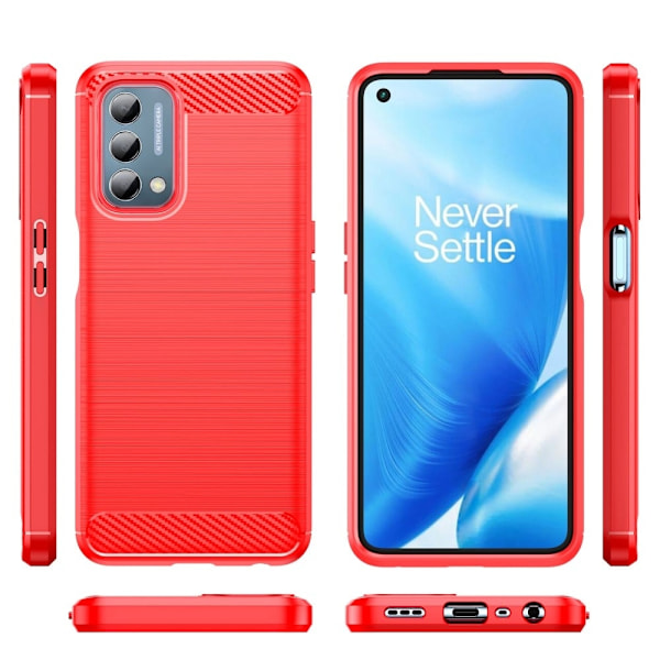 Carbon Flex Etui OnePlus Nord N200 5G - Rød Red